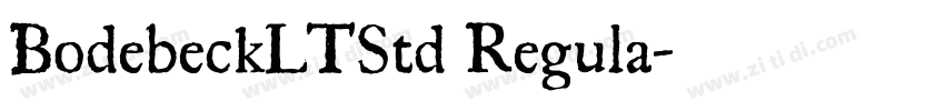 BodebeckLTStd Regula字体转换